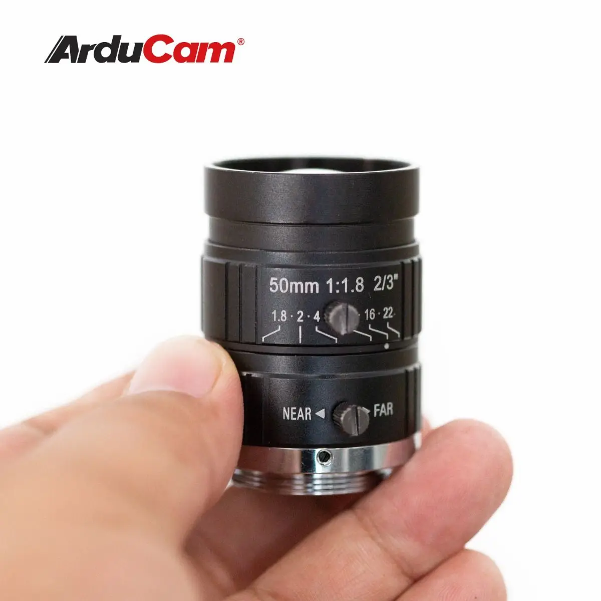 Arducam C-Mount Lens para Raspberry Pi câmera de alta qualidade, 50mm de comprimento focal com foco manual e abertura ajustável