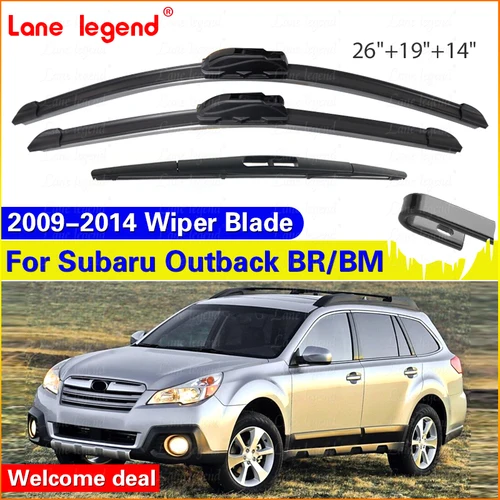 Imagen 1 del producto 3 uds para Subaru Outback BR / BM 2009 - 2014 limpiaparabrisas delantero trasero ventana 2010 2011 2012 2013 26 ""+ 19"" + 14""