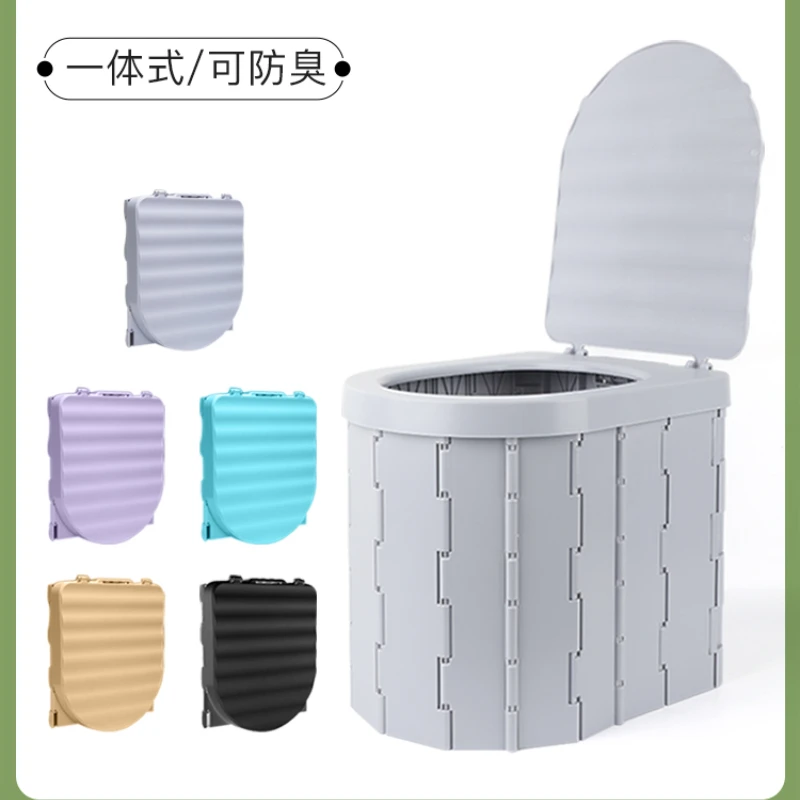 

Outdoor Toilet Folding Table for Car Portable Deodorant Camping Toilet Tent Adult Camping Toilet Adult Self-Driving Travel