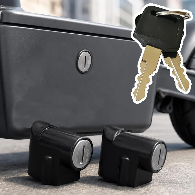 Motorcycle Battery Box Lock Anti Theft Replacement Parts Metal Lock Cylinder for Electric Scooter 3-11mm Installation Spacing