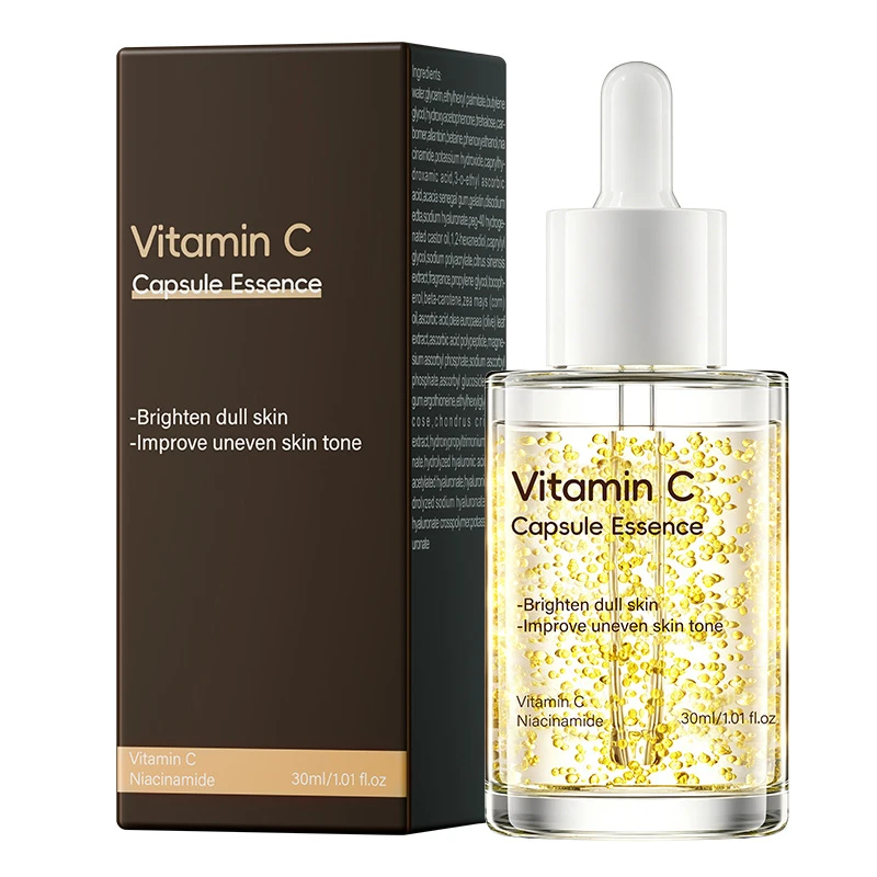 Kojic Acid Turmeric Vitamin C Capsule Essence Niacinamide Brighten Skin Tone Moisturizing Firming Facial Serum Nourishing Skin