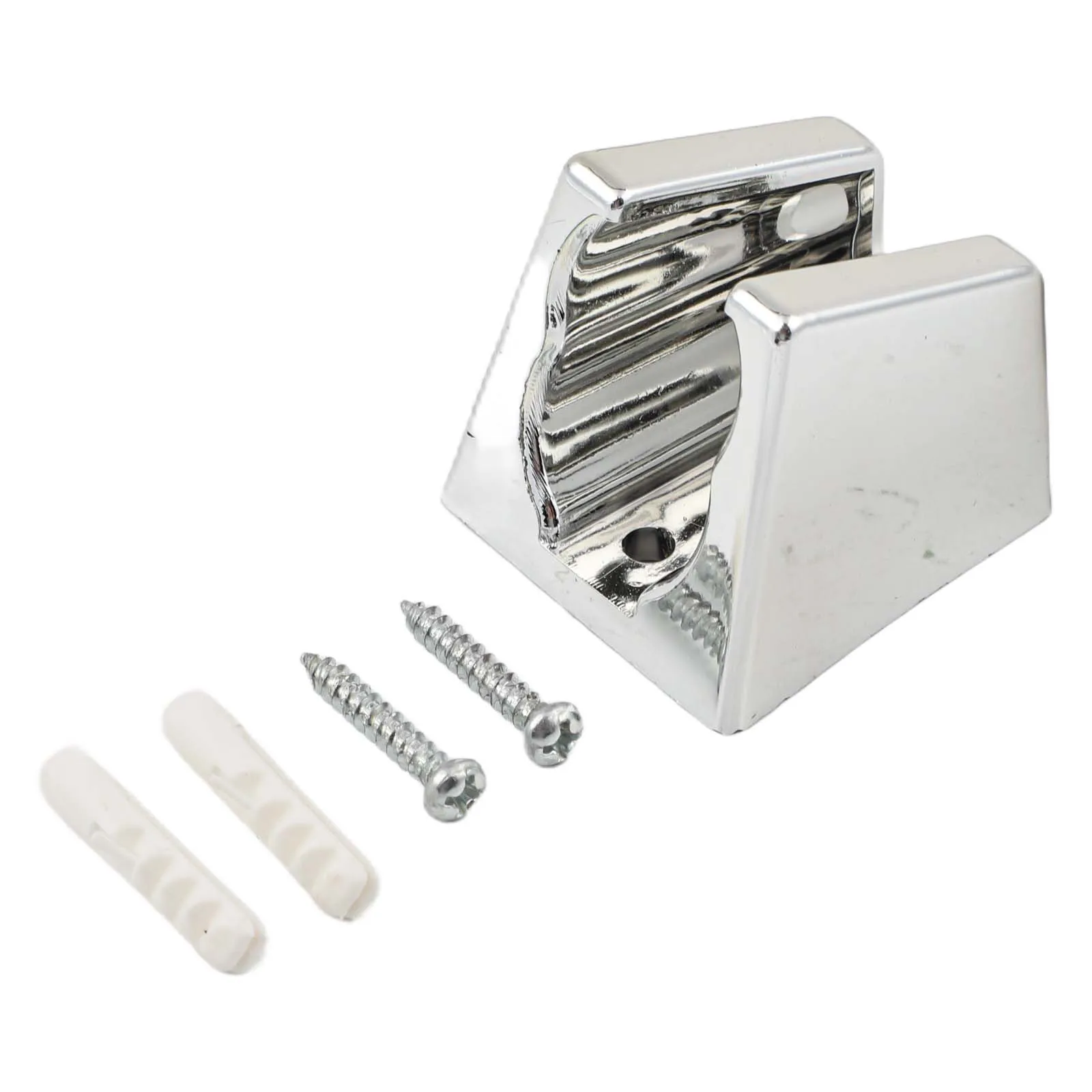 Bracket Shower Head Holder Small Nozzle Wall Mount Base High Quality Holder Head Lightweight Robust Shower Seat Silver