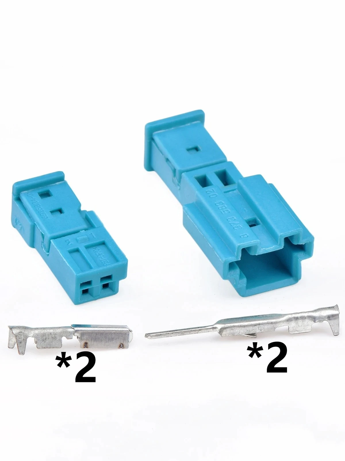 Connecteur audio automobile modifié 2 broches pour tweeter avec éclairage d'ambiance 8373583-02 8925834-01 9-1452577-1 9-968554-1