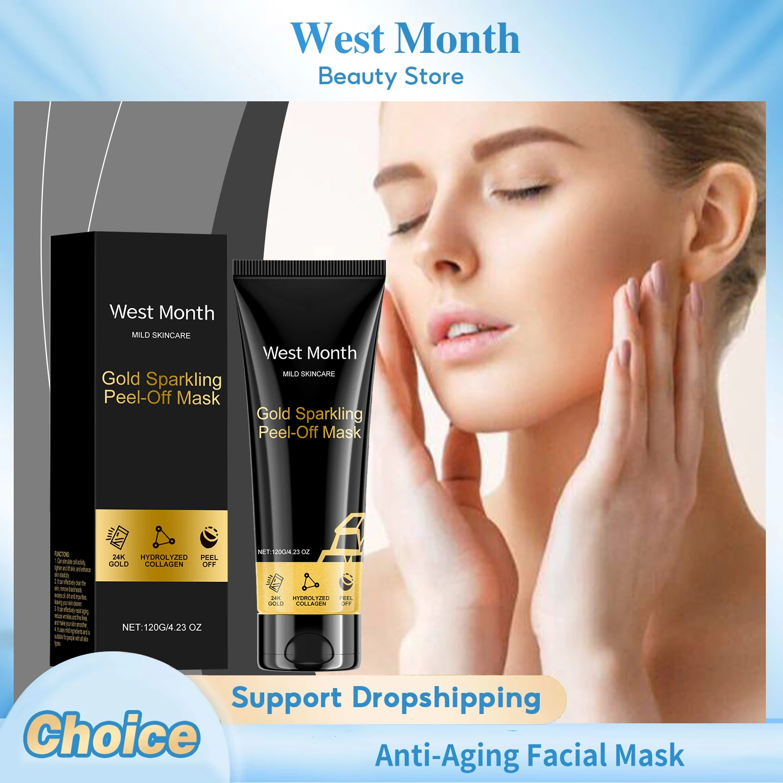 

Anti-Aging Facial Mask Deep Moisturizing Reduce Wrinkles Fade Fine Lines Enhance Elasticity Smooth Gentle Cleansing Facial Mask