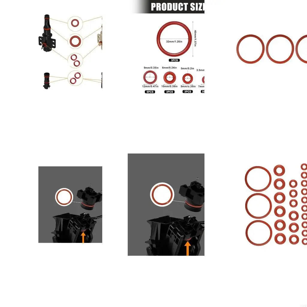   45Pcs O Rings Sealing Gasket for Coffee Machines Ensuring Leakproof Performances