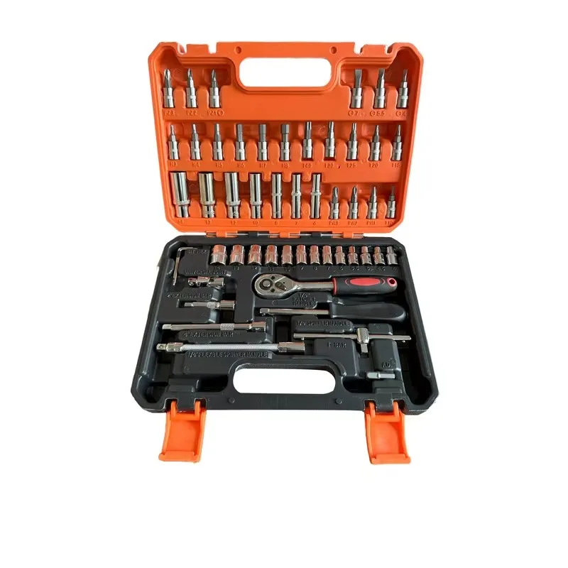 151Piece Custom OEM CRV Hand Tools Kit Chrome Finish Ratchet Socket Wrench DIY Auto Repair Tool Box