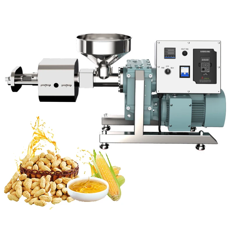 SC08 Oil Press Temperature Control Commercial Cold And Hot Double Fried Oil Machine Coconut New With Frequency Conversion Motor