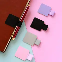 Faux Leather Pen Straps Pen Loop Holders Universal Self Adhesive Pencil Holders for Journal Planner Tablet Case Easy to Install