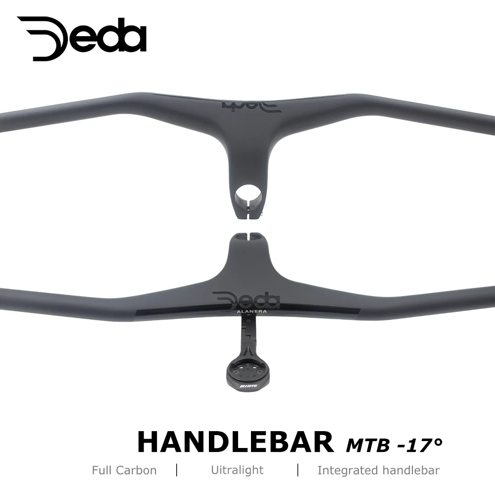 

DEDA Full Carbon Integrated MTB Handlebar,-17° Integrated Cockpit XC bicycle Handlebar With mount,Steerer Diameter 28.6mm,Matte