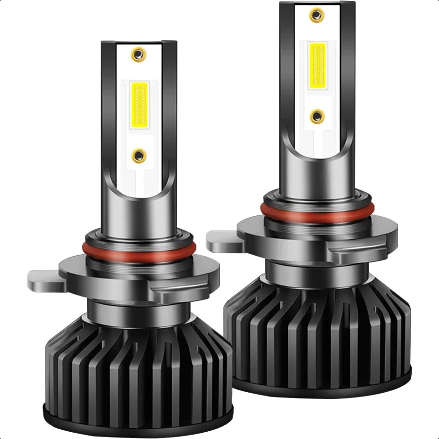 

LED Car Headlights With BuiltIn Driver 6000K Front Headlight White Light 9005 2PC Headlight