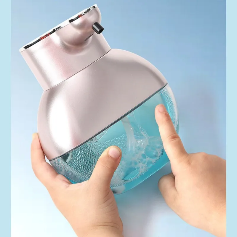 A68P-Automatic Soap Dispenser M8, Wall-Mounted No-Touch Infrared Foam Hand Wash Machine, USB Powered - White