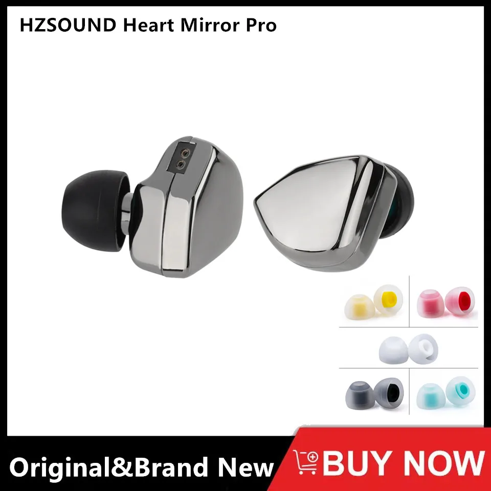 

HZSOUND Heart Mirror Pro 10mm CNT Diaphragm In-ear Monitor 2Pin Connector Earphone HiFi Headphone Music Headset Wired Earbuds