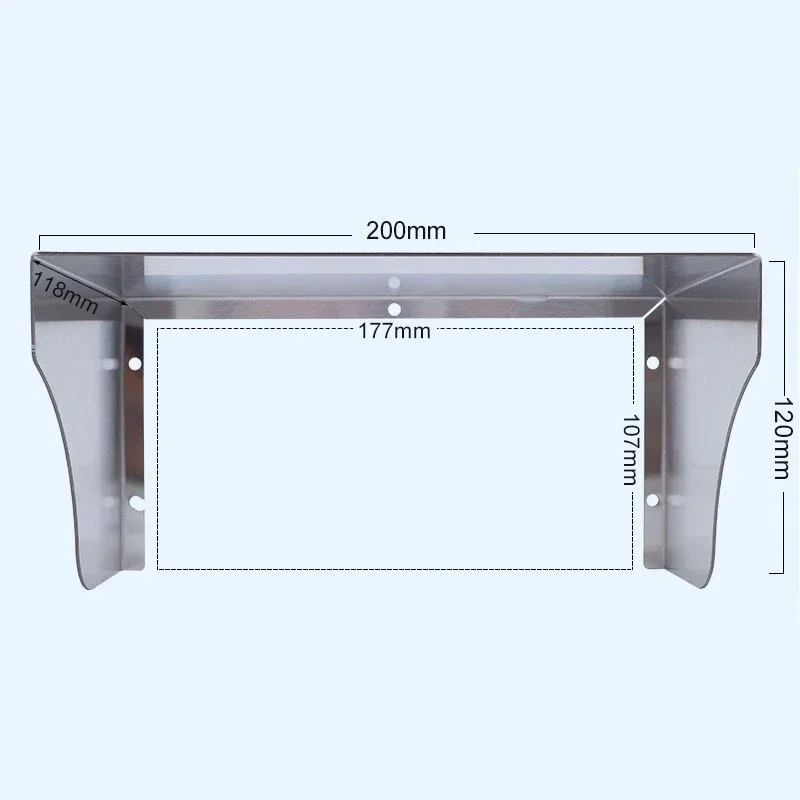 Protezione antipioggia in acciaio inossidabile Copertura metallica impermeabile per presa Serratura porta RFID Sistema macchina per controllo accessi Lettore campanello