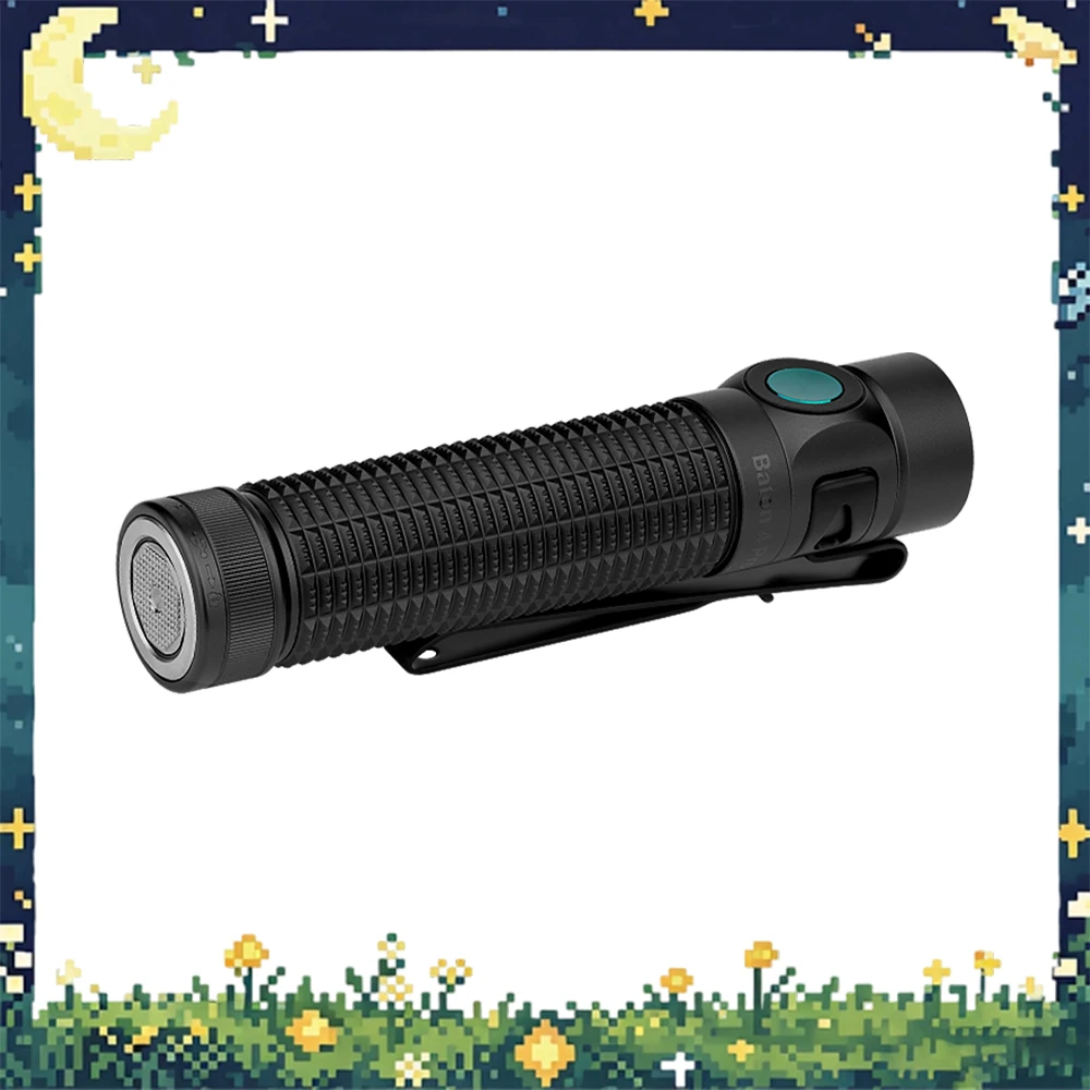 OLIGHT Baton 4 Pro Flashlight 1600 Lumens 200m Black Rechargeable Compact LED EDC Pocket Torch for Camping Hiking Outdoor Use