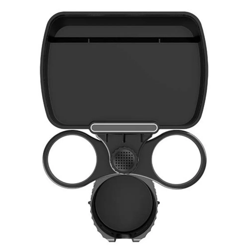 

Multifunctional Car Drink Holder Rotation with Adjustable Base Car Expander Tray Portable Tray Table Car Interior Supplies