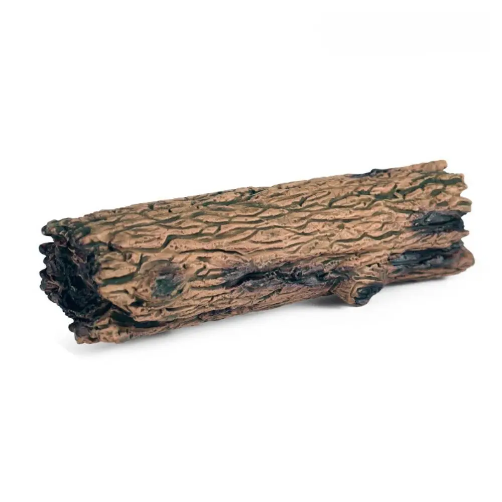 Gift Brown Artificial Stump Plastic DIY Miniature Stone Sand Table Decoration Scene Model Stone Wood Stub Figurine Universal