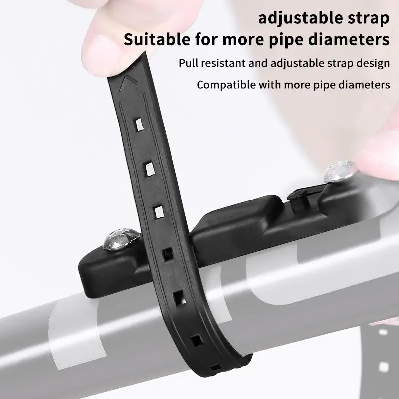New Bicycle Water Bottle Mount Adaptor Silicone Gel Bandage Kettle Cage Strap Seatpost Fork Frame Install Holder Adapter view 2