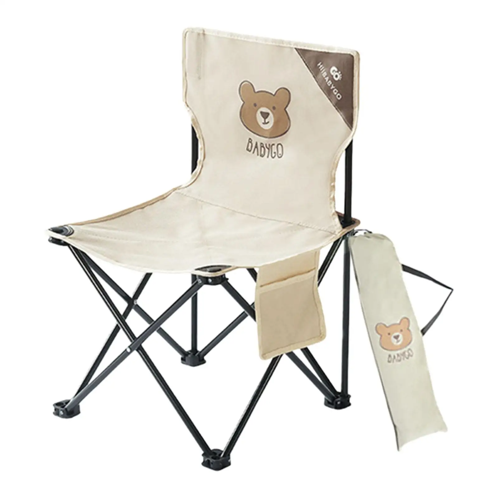 Kids Camping Folding Chair Furniture Anti Slip Oxford Cloth Lightweight Outdoor Seat for Fishing Patio Hiking Lawn Travel