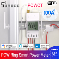 SONOFF POWCT POW Ring Smart Power Meter Non-contact Current Transformer Energy Moniter eWeLink APP Data Hold via Alexa Google