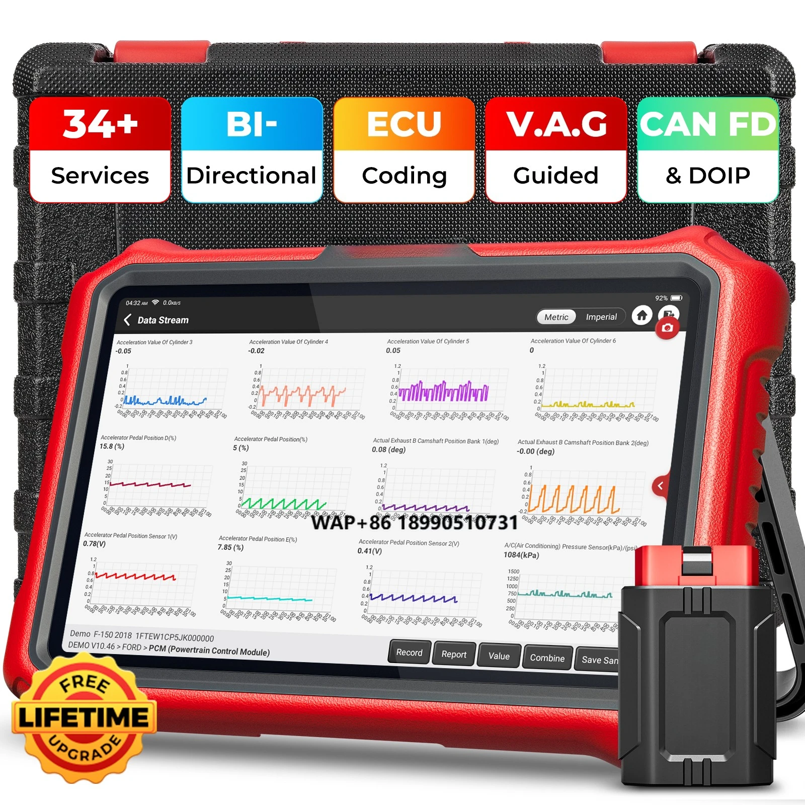 

Kingbolen K8 Pro Full System Bidirectional Scan Tool OBD2 CANFD & DOIP Bluetooth Free Update Diagnostic Tools