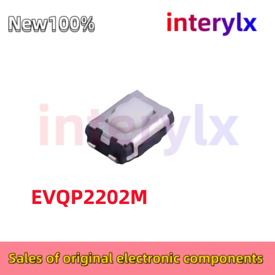 10-50Pcs/Lot Original Light Touch Switch EVQP2202M EVQP-2202M SMD 4-Pin4.7*3.5*2.1MM Button with Plum Head