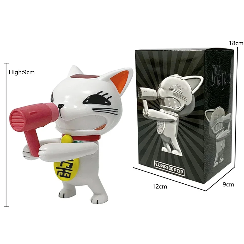 New Anime Dandadan Figure Turbo Granny The Lucky Cat Model toy doll Aciton Figure Desktop Car Ornaments Tea Pet