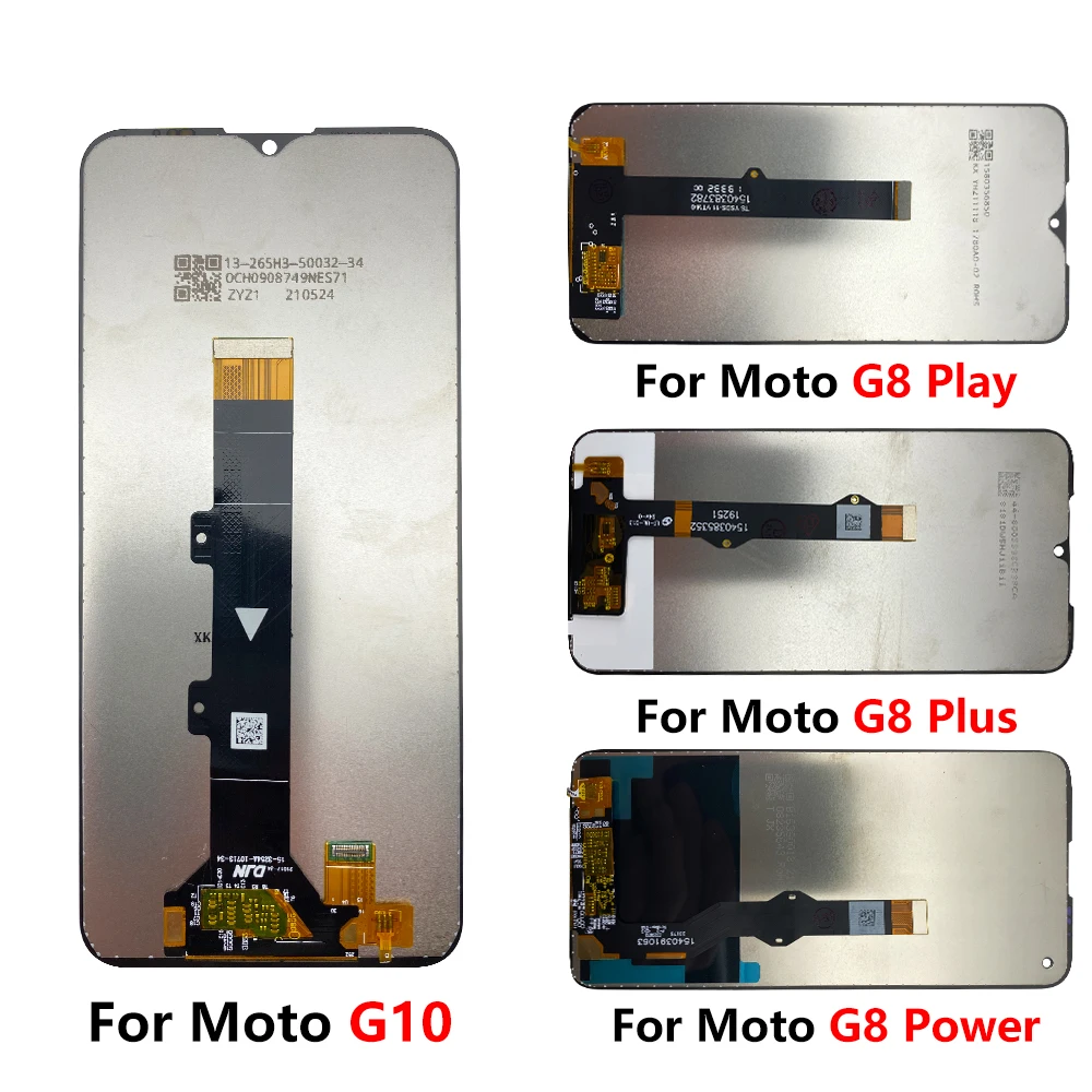 LCD Display Screen Touch Digitizer Assembly With Frame Repair For Moto G7 Play Power G8 G9 Play Power Plus G10 G30 G100