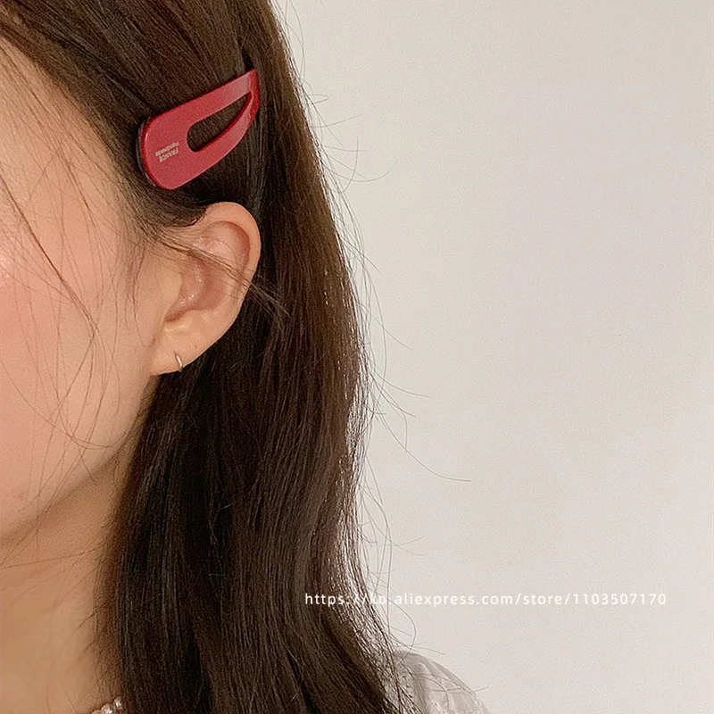 South Korean France medium size breaking clip BB clip French style temperament side clip bangs clip hair clip