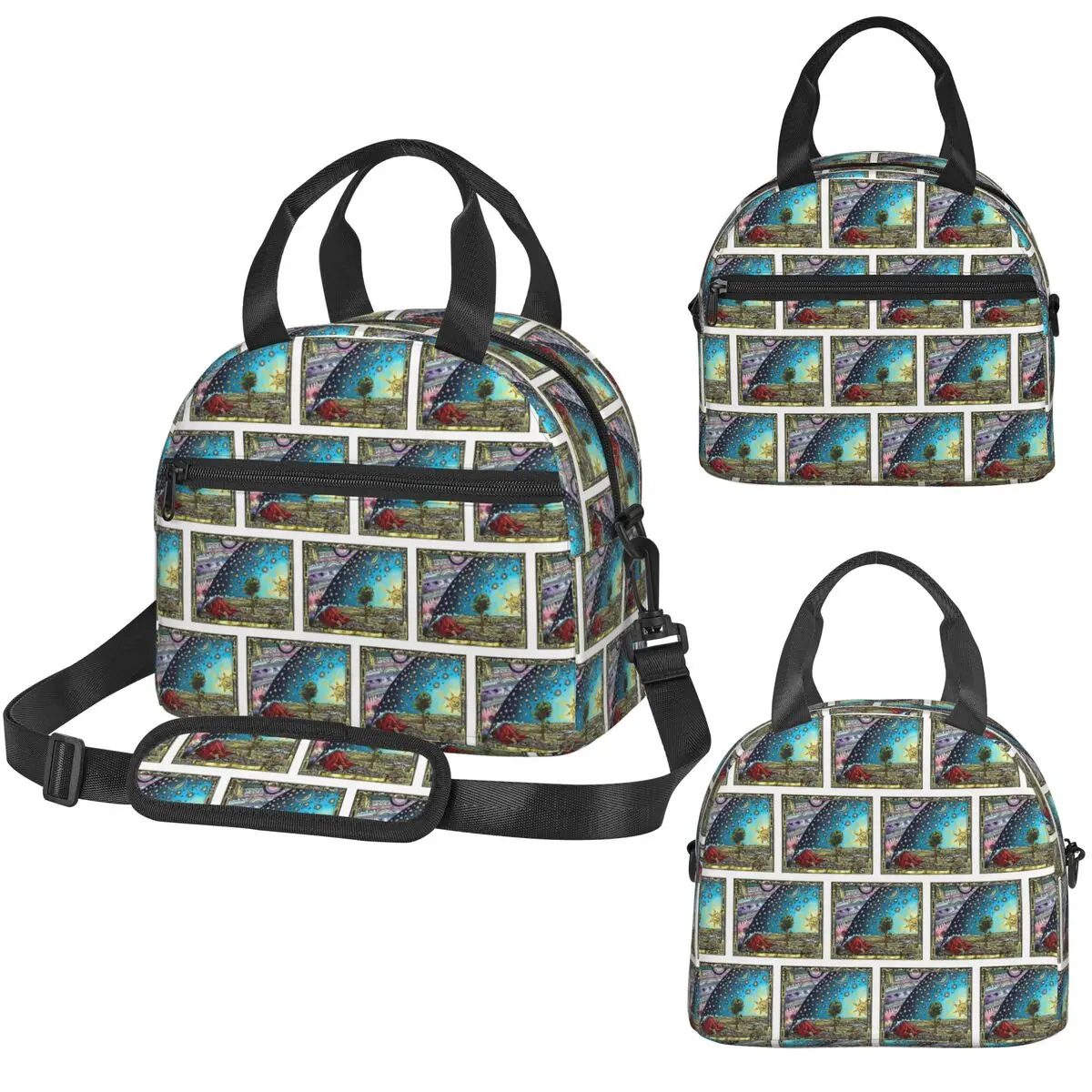 

Термосумка Flammarion с гравировкой «Плоская Земля» для женщин, офисная термосумка-холодильник, портативный ланч-бокс