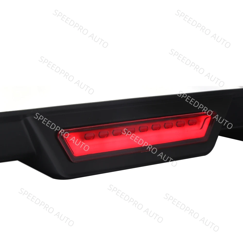 مانع صدمات خلفي للسيارة الناشر سبويلر زعنفة القرش الشفاه الذيل الفرامل وقف الضوء ل N-issan Altima ألياف الكربون أغطية السيارات أجزاء #6