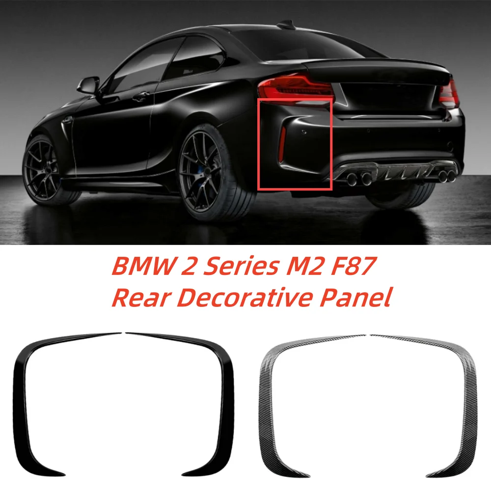 

For2016-2021 BMW 2 Series M2 F87 Rear Bumper Side Air Outlet ABS Spoiler Diffuser Decoration