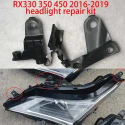 FOR Toyota Lexus RX300 350 330 RX450 2016-2019 Headlight Repair Kit Bracket Headlight Protection Ring Black Plastic Fixing Claw