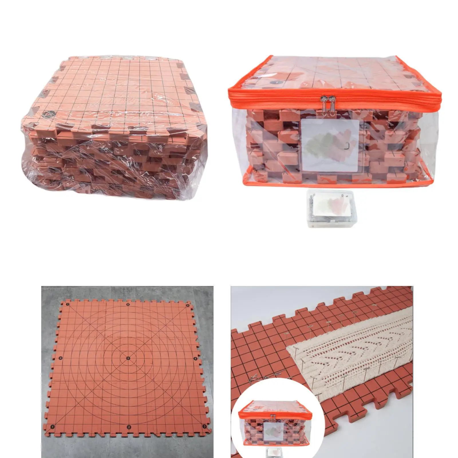 

9-шт коврики для вязания, блокирующие доски, портативные многофункциональные сетки для вязания крючком, аксессуары для вязания крючком для любителей рукоделия