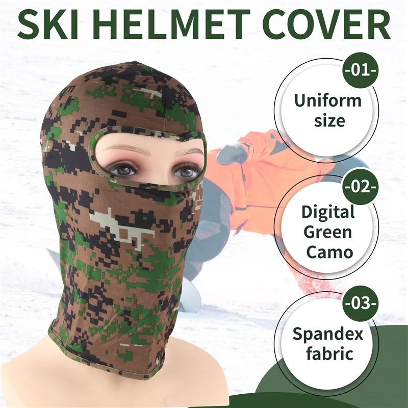 AA75-قناع وجه كامل خارجي من ألياف لدنة بالاكلافا قناع رقيق لركوب الدراجات النارية والتزلج CS