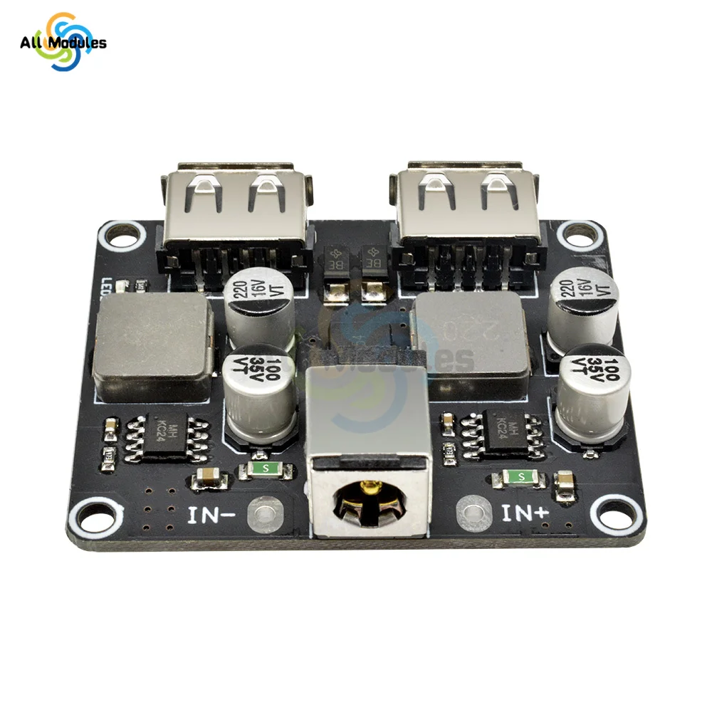 USB QC3.0 QC2.0 USB DC-DC Buck Converter Charging Step Down Module Input 8V-30V to Fast Quick Charger Circuit Board