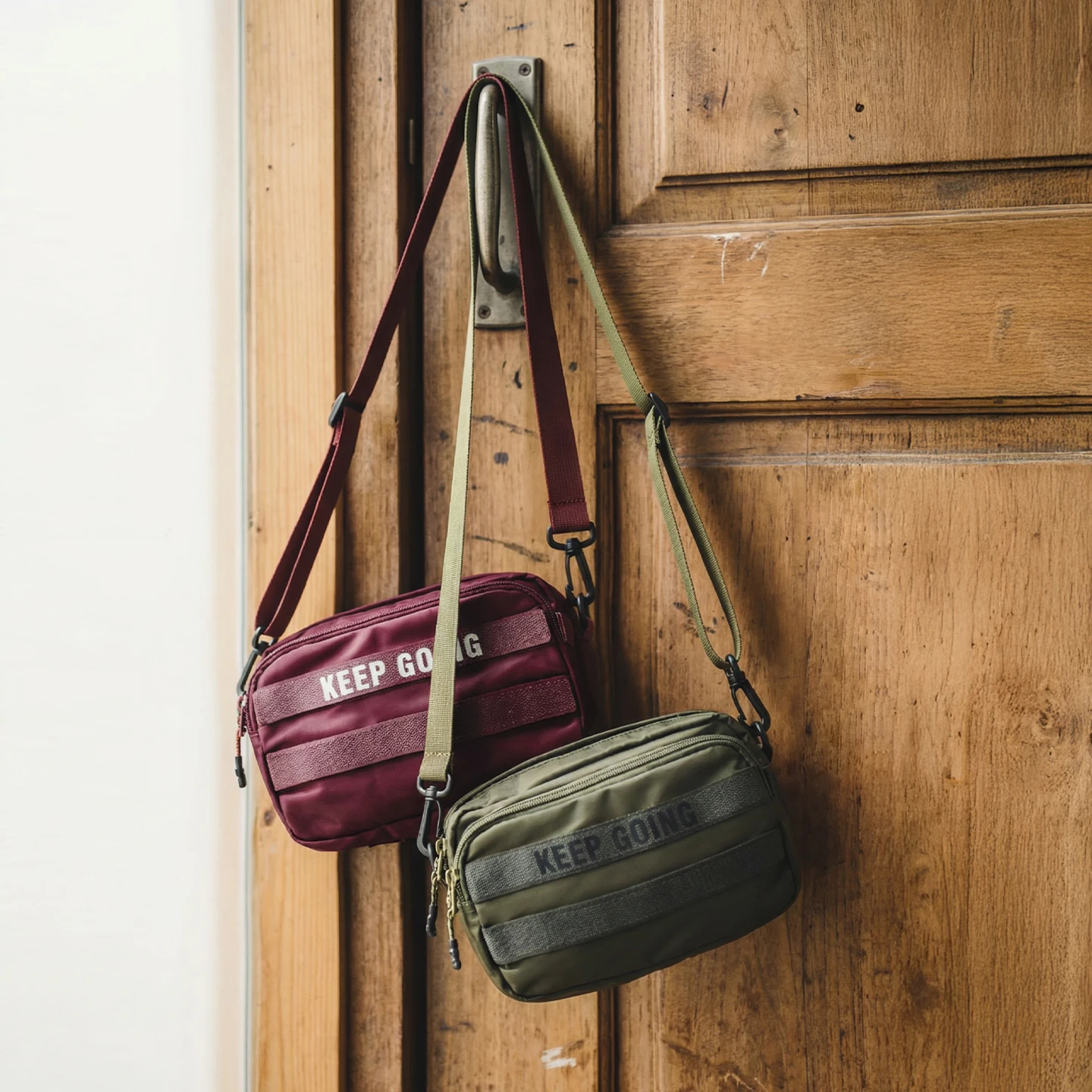 

Maden Men's Crossbody Bag Military Green Small Utility Bag Casual Shoulder Bag Everyday Carry EDC Compact Handbag Crossbody bag