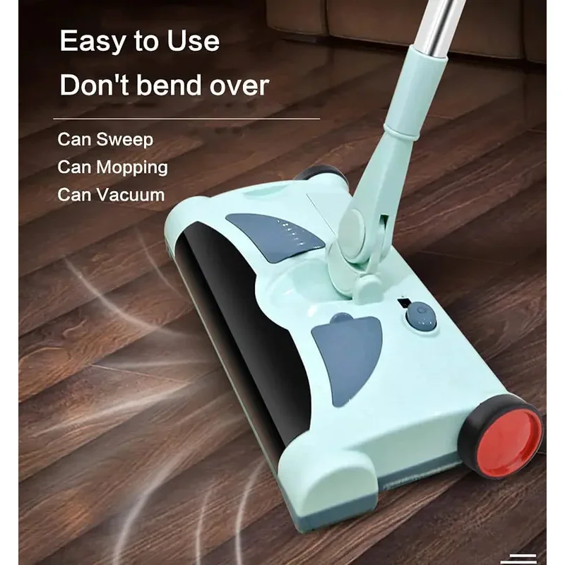 

Electric Wet and Dry Vacuum Cleaner Rechargeable Cordless Hand-Push Household Floor Cleaner Flatbed Sweeper Mopping Machine