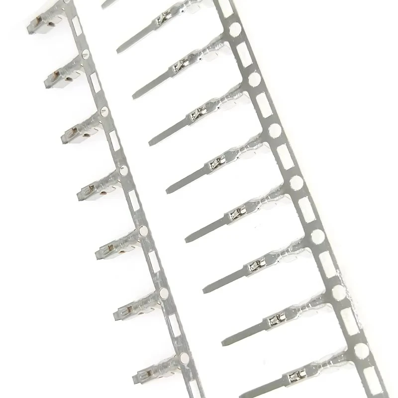 SM male terminal, spring terminal, SM2.54 terminal, cold-pressed head, female shell spring pin, copper core, 100pcs