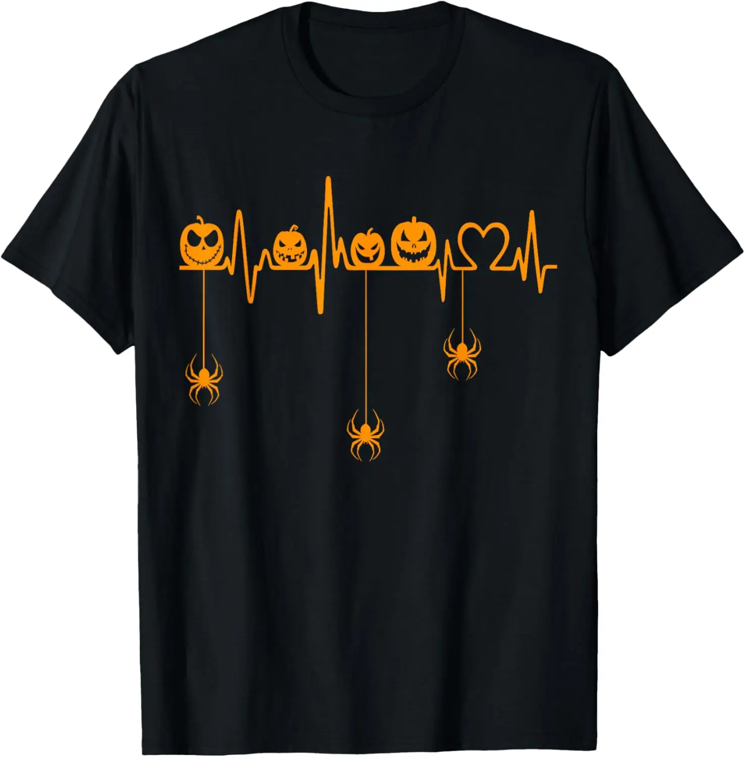 Pumpkin Heartbeat Halloween T Shirt T-Shirt