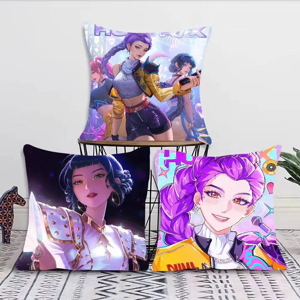 

Popular K-KPopS Cool D-Demon Top H-Hunters Pillow Case Cushion Cover Decor Home Throw For Couch Camping Pillow Cover Decorations