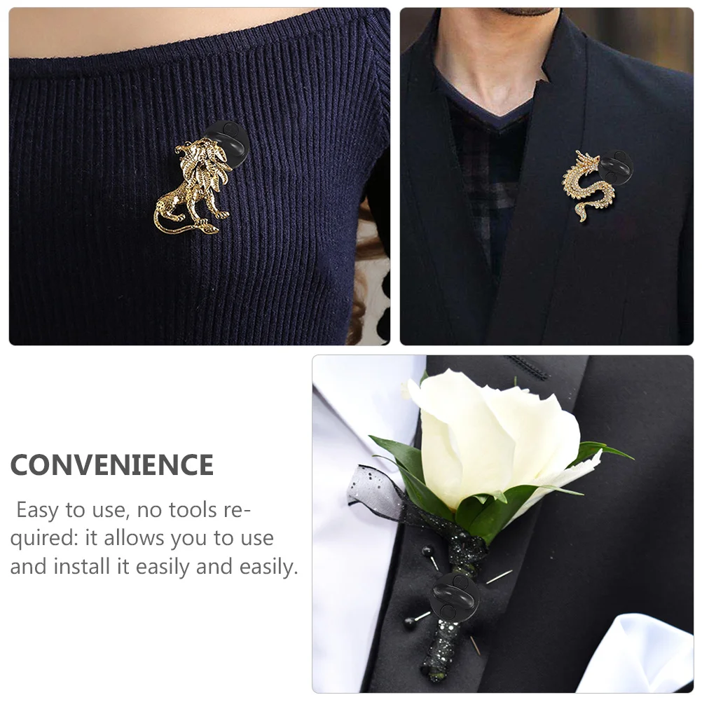 

100Pcs Plastic Brooch Clutch Butterfly Hat Badge Back Pin Replacement Easy to Use No Tools Required for Badges Name Tags Jewelry