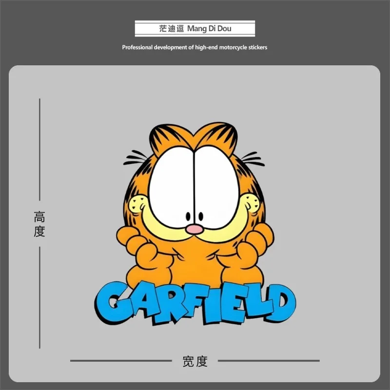 Creative cartoon cute Garfield car stickers, personalized printed car stickers, motorcycle electric body decoration stickers view 3