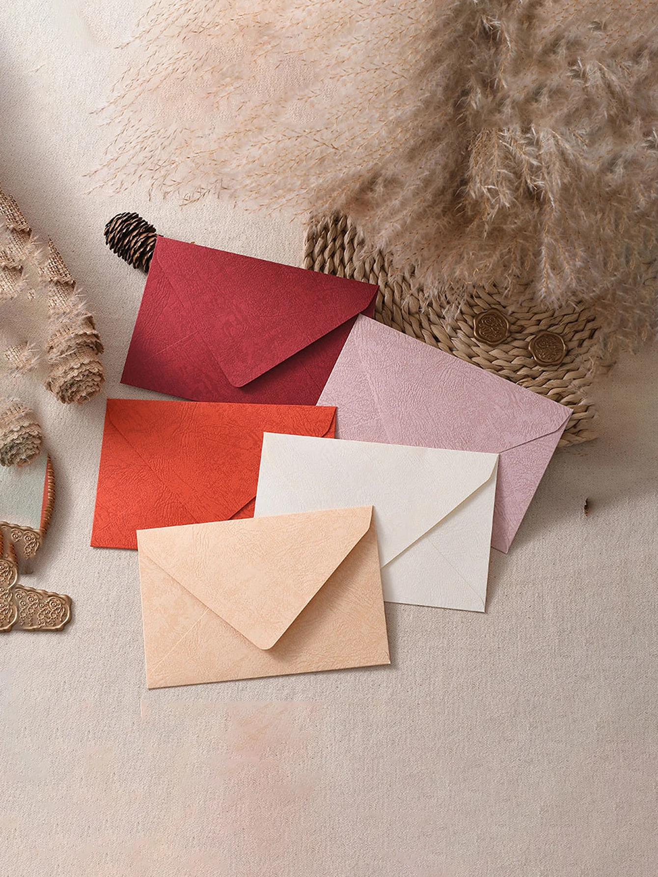 

10pcs Tree Pattern Envelope With Special Paper, Suitable for Love Letters, Wedding Invitations, Greeting Cards and Postcards