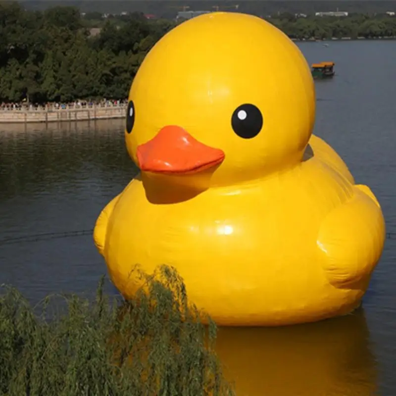 Lovely Cute Airtight Yellow Inflatable Buoy Duck Giant PVC Rubber Ducks for Advertising Showing