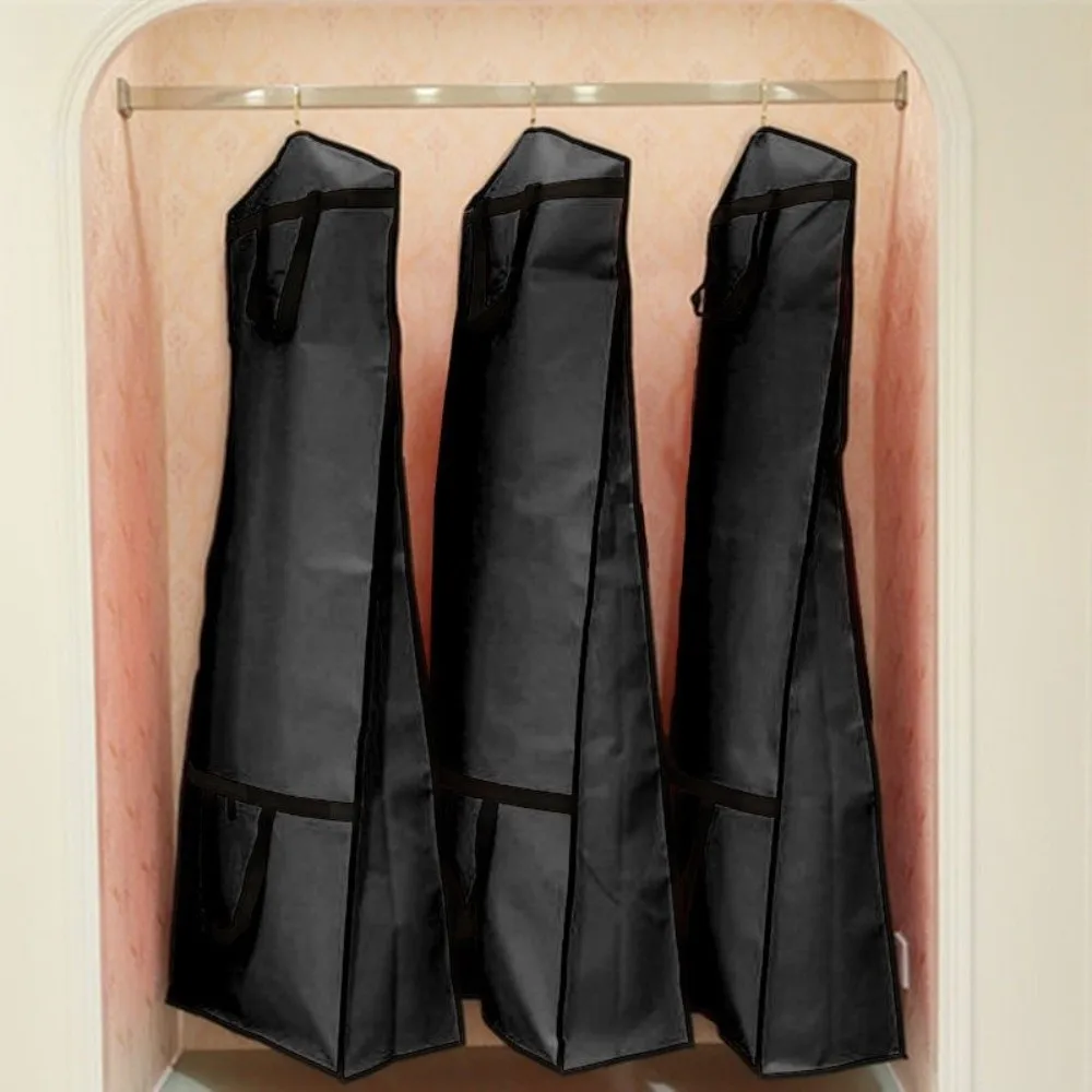 Large Size Wedding Dress Dust Cover Double-sided Thickened Dustproof Cover Case Non-woven Fabric Breathable Garment Storage Bag