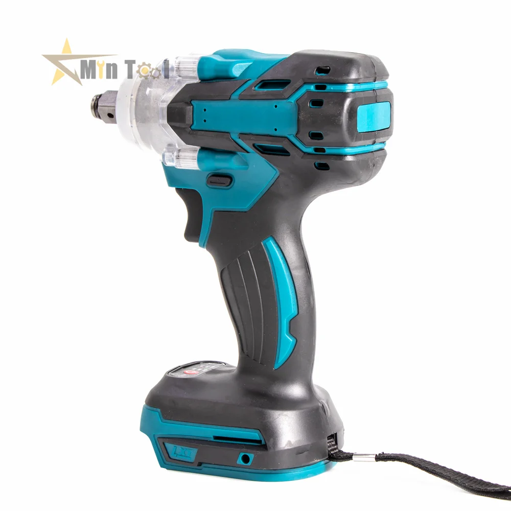 520N.m Brushless Electric Impact Wrench Cordless Driver LED Light Compatible With 18V Makita Battery Power Hand Tool