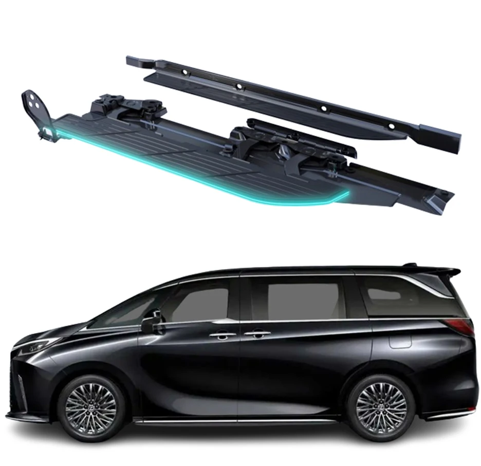 

Mamba Forever Store Automatic Foot Step Electric Side Step Power Footrest Retractable With LED Light for LM 2024