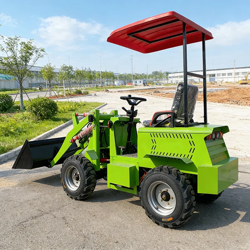 4x4 Mini Loader Multi-functional Wheel Electric Loader High-performance Garden-specific Customizable Factory Direct Sales