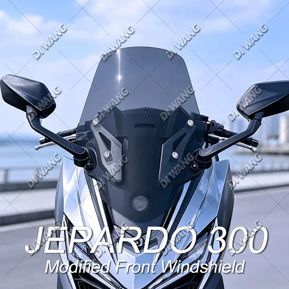 Touring Heightened Upgrade Front Windscreen Wind Deflector Anti‑Wind Modified Accessories Fit For SYM JEPARDO 300 Motorcycle