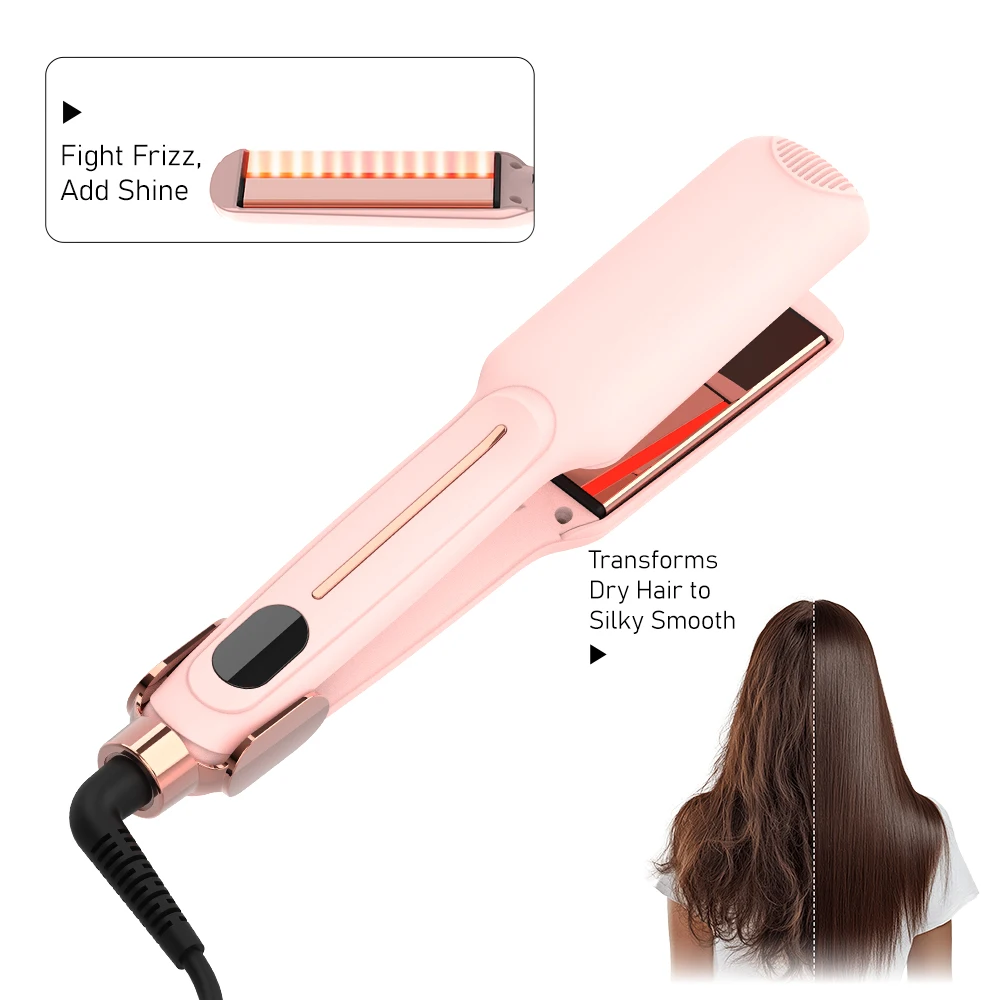 Hair Straightener, PTC Fast Heating Flat Iron, Salon Quality Plancha De Pelo, Home Use